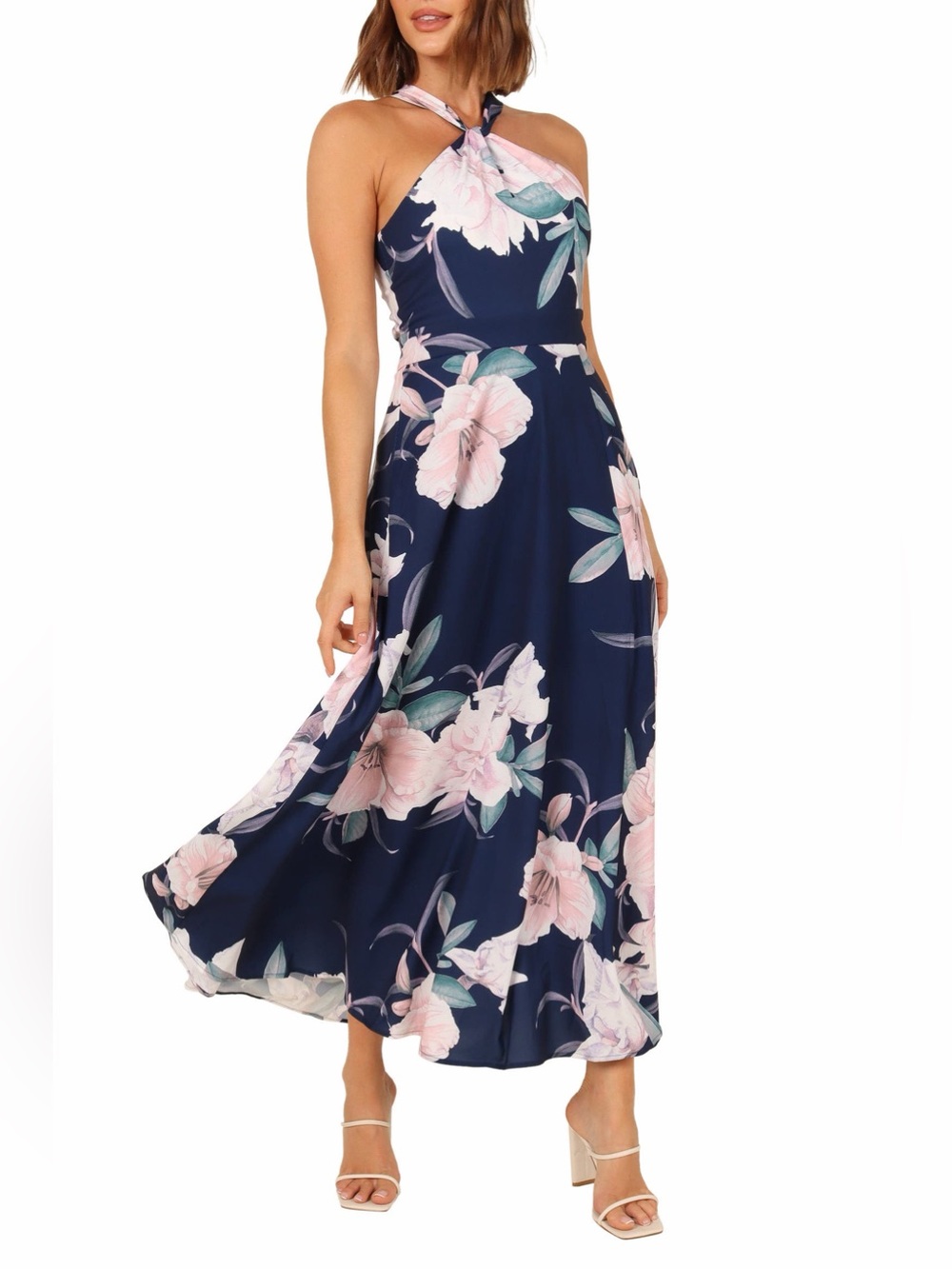 Petal & Pup Miara Floral Print Halter Dress